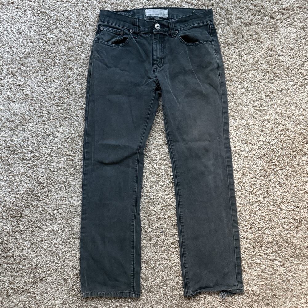 Vintage Y2K Ecko Unlimited Low Rise Faded Grey Black Denim Jeans Straight 32x31